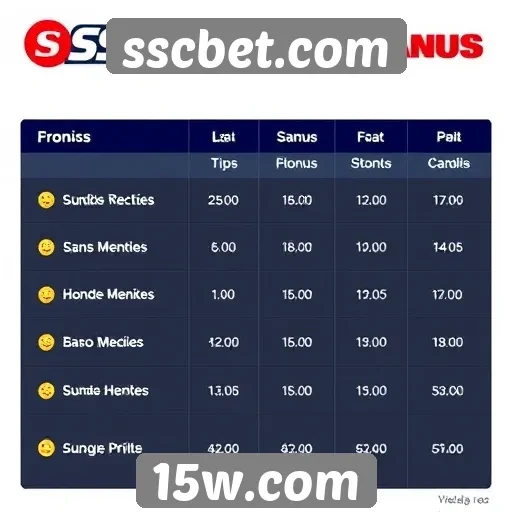 Comparativo de bônus oferecidos pela sscbet.com